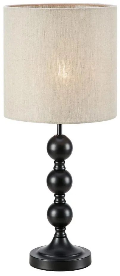 Markslöjd 108575 - Lampada da tavolo OCTO 1xE27/40W/230V beige/nero
