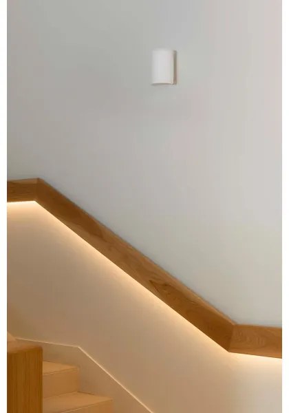 FARO 40522 - Applique SOLE 1xGU10/8W/230V bianco arrotondato