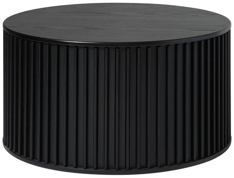 Tavolino rotondo nero ø 85 cm Siena - Unique Furniture