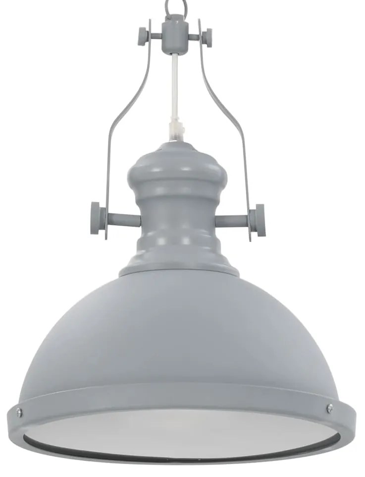 Lampadario Grigio Rotondo E27 /