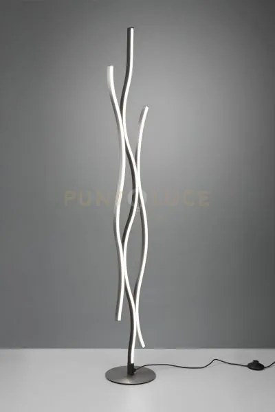 Blaze piantana led 28w 3250lm, 2300+3000+4000k ondulata metallo all...