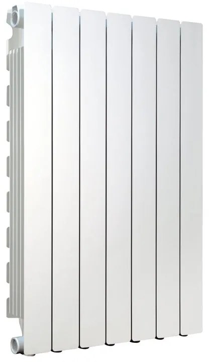 Radiatore acqua calda PRODIGE MODERN in alluminio, 7 elementi, interasse 800 mm, bianco