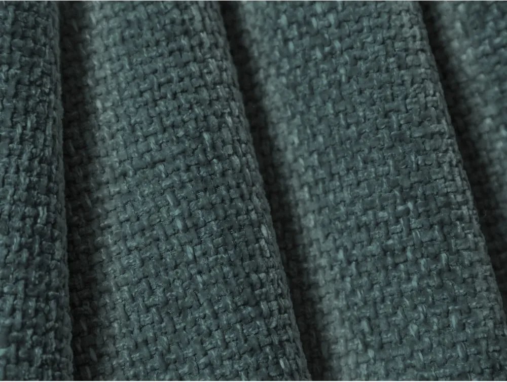 Divano angolare componibile turchese con rivestimento in ciniglia Lupine – Micadoni