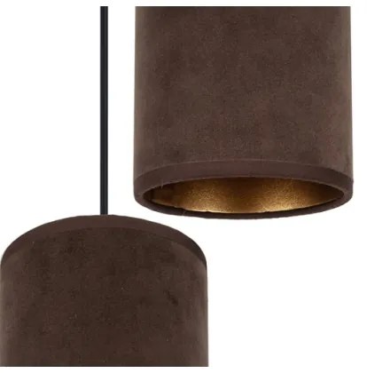 Lampadario a cavo AVALO 2xE27/60W/230V marrone/rame