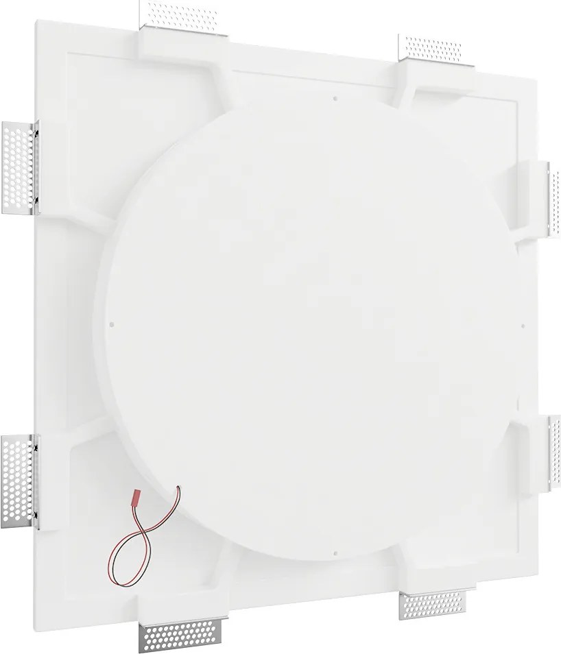 Lampada LED da incasso 175W Effetto Luna 60x60 cm in Gesso