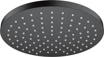 Soffione doccia HANSGROHE Vernis Blend nero in abs verniciato L 20.5 x H 5.3 x P 20.5 cm anticalcare 1 getto