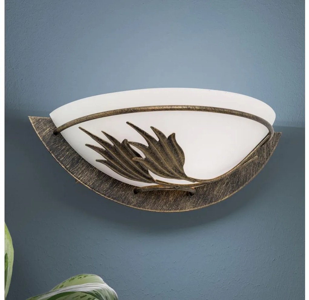 Orion WA 2-1196/1 - Applique FLEUR 1xE14/60W/230V bronzo