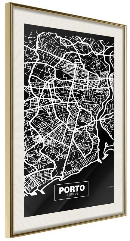 Poster City Map: Porto (Dark)