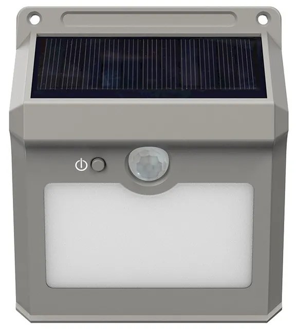 Applique Solare Rettangolare da parete IP65 con Sensore di Movimento Colore Bianco Naturale 4.000K
