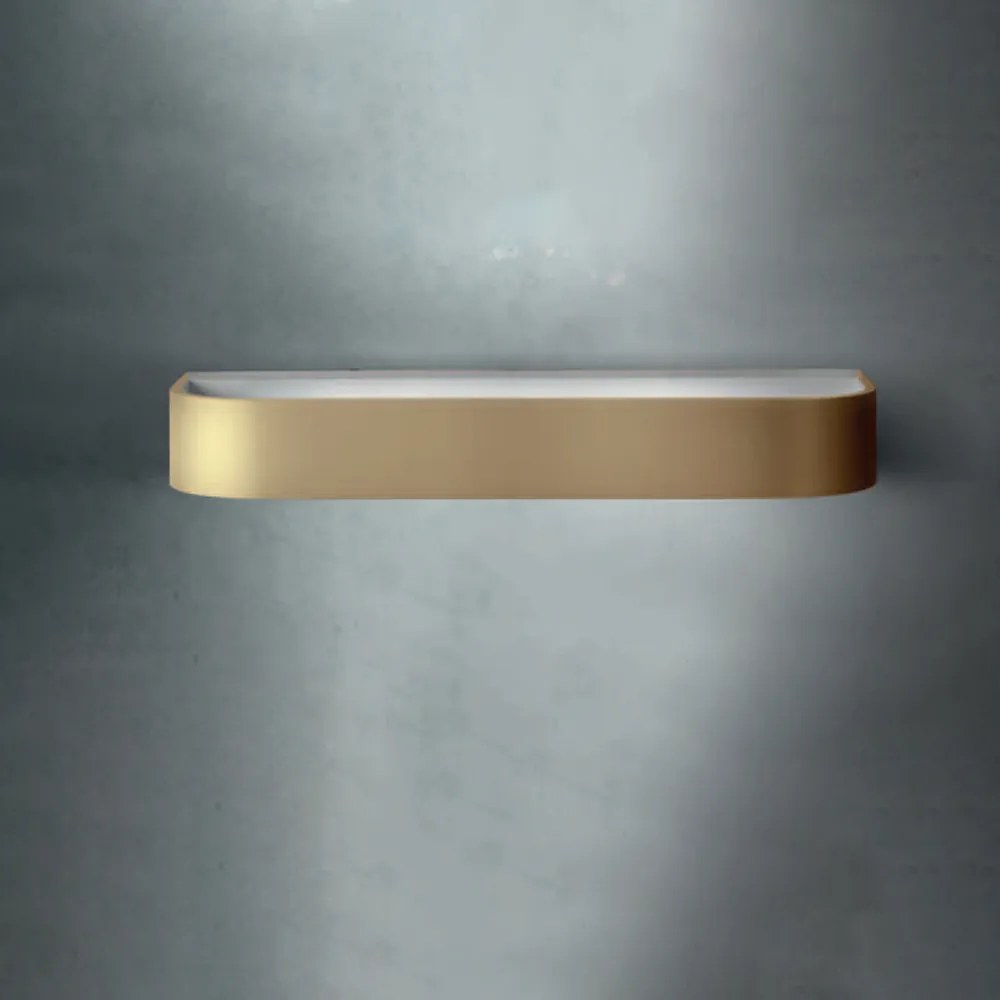 Applique Contemporanea Handles Metallo Oro Opaco Led 12W