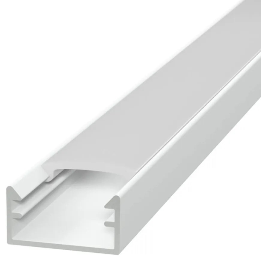 Profilo Mini 1m e 2m  Alluminio Bianco stretto solo 14mm per striscia LED Variante Lunghezza 2 Metri