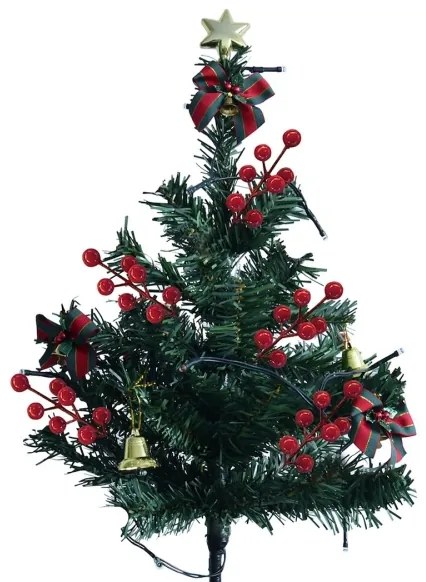 Decorazione natalizia LED/1W/230V 75 cm IP44 verde