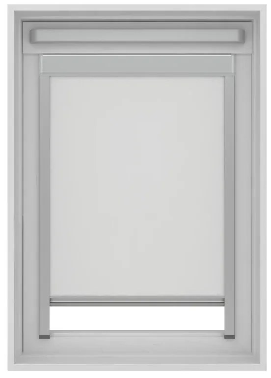 Tenda a rullo oscurante cordless Lucernario Oslo bianco 78x118 cm