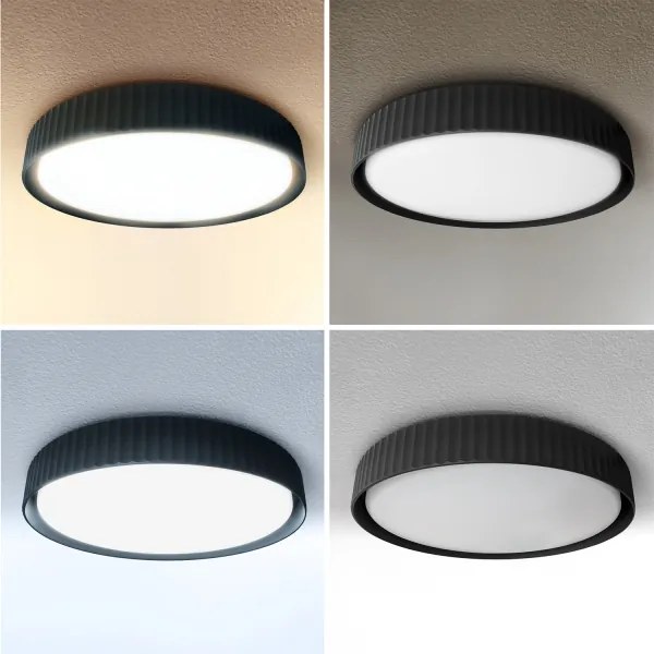 Brilagi - Lampada da soffitto dimmerabile LUCIA a LED 48W/230V Ø 41 cm nero + telecomando