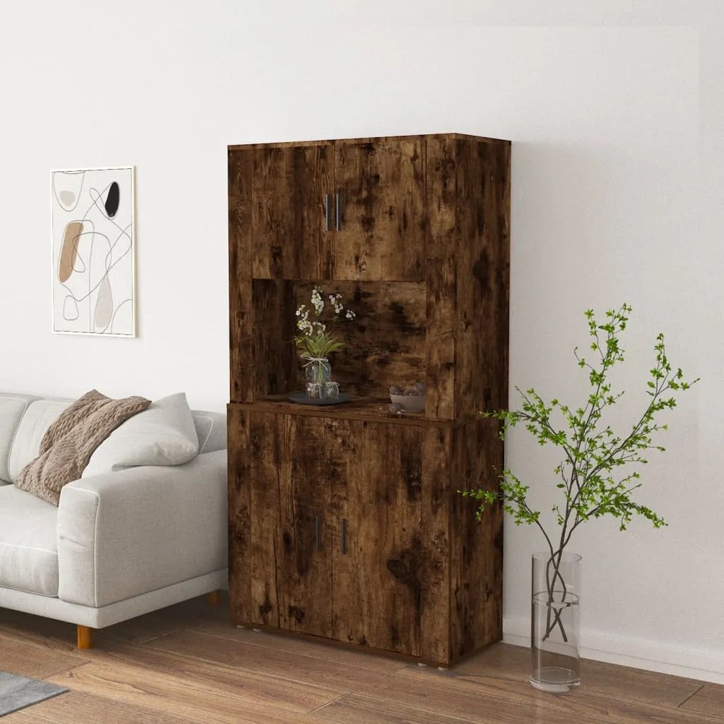 Credenza Rovere Fumo İn Legno Multistrato /