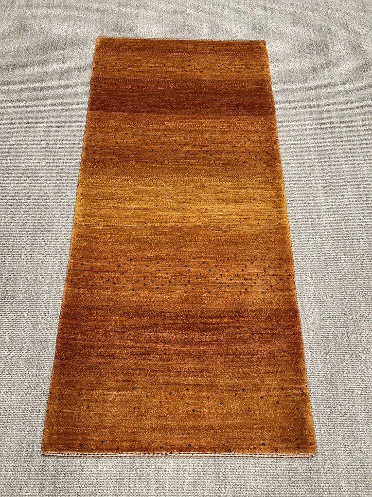 Loribaft Tappeto 90x190 Giallo (Iran) Annodato A Mano