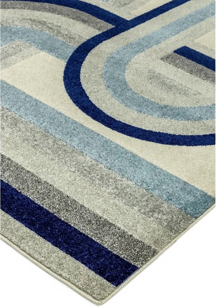 Tappeto blu polveroso 120x170 cm Nova Retro Blue – Asiatic Carpets