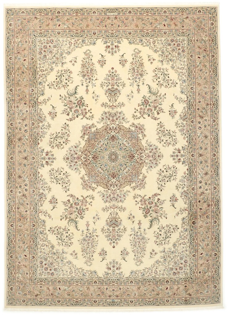 Isfahan Tappeto 340 x 240 (Iran) Annodato A Mano