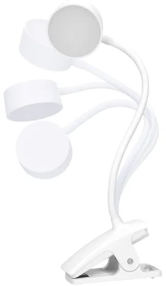 Solight WO3001-W- Lampada flessibile dimmerabile a LED con clip LED/2W/5V 3000/4000/6500K bianco