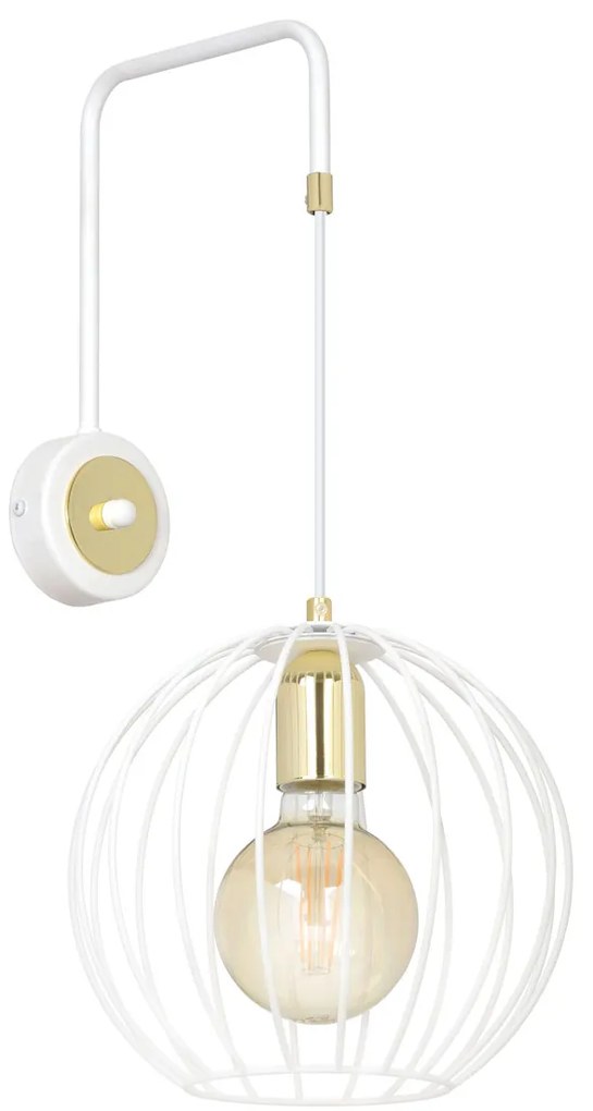 Applique da parete ALBIO K1 da parete - Bianca o nera