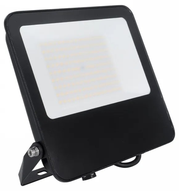 Faro LED 100W IP65, 125lm/W - chip LED OSRAM Black Colore  Bianco Caldo 2.700K