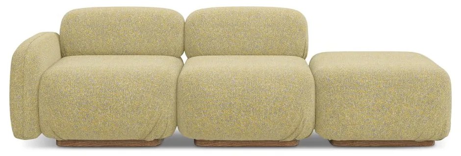 Chaise lounge componibile gialla (con penisola a sinistra) Ailani – Makamii