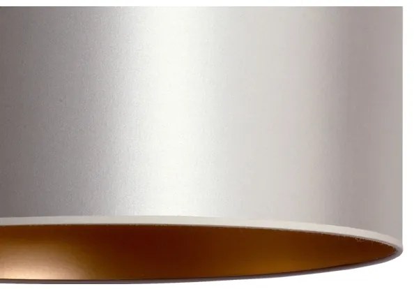 Duolla - Lampadario a sospensione con filo CANNES 1xE27/15W/230V diametro 50 cm argento/rame