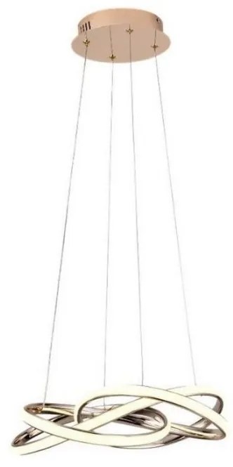 Lampadario a sospensione con filo LED dimmerabile LED/65W/230V 3000-6500K oro + telecomando