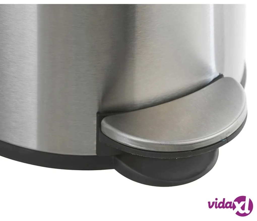 Practo Home Cestino a Pedale 20 L Acciaio Inox Opaco