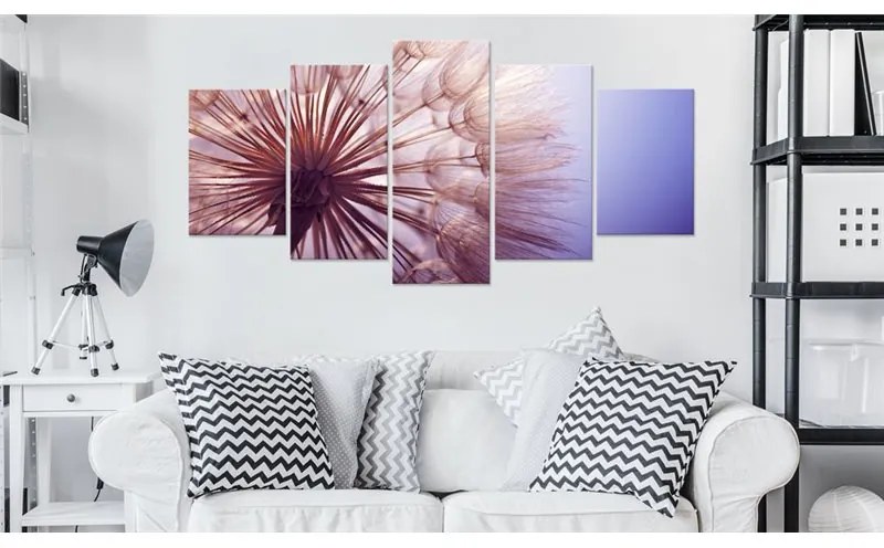 Quadro Purple Glare  Colore Rosa, Dimensioni e Misure 100x50