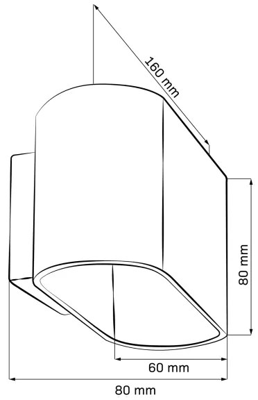 Applique ELISSA 1xG9/10W/230V nero