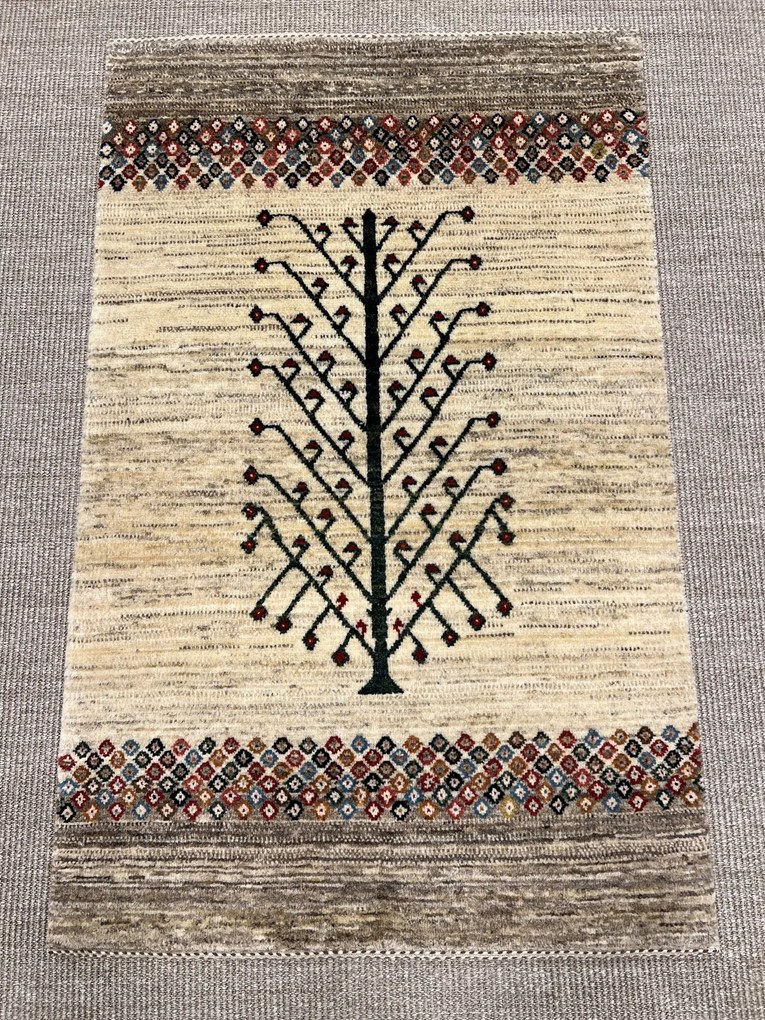 Loribaft Tappeto 80 x 130 Beige (Iran) Annodato A Mano