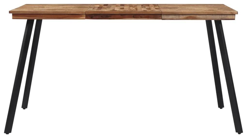 Tavolo da pranzo 148x97x76 cm in legno massello di teak