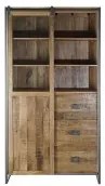 Stand Espositore DKD Home Decor 8424001807383 110 x 45 x 200 cm Cristallo Metallo Legno di mango