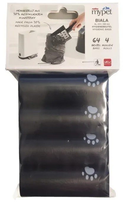 Sacchetti neri per gatti in set da 4 11x18 cm Biala - Rotho