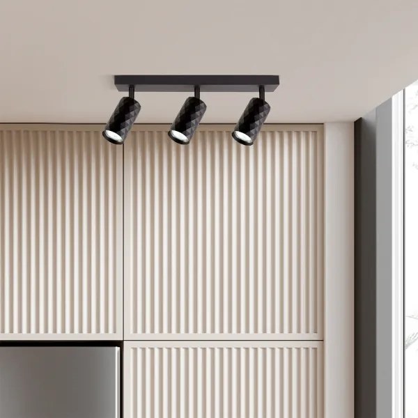 Brilagi - Faretto LED RGBW dimmerabile SELE DIAMANT 3xGU10/6,5W/230V Wi-Fi nero