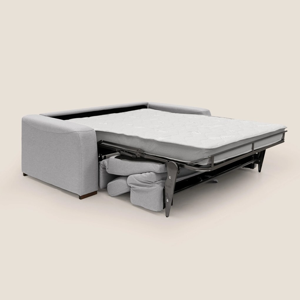 Poseidon divano letto + relax elettrico in tessuto smacchiabile impermeabile T05 grigio
