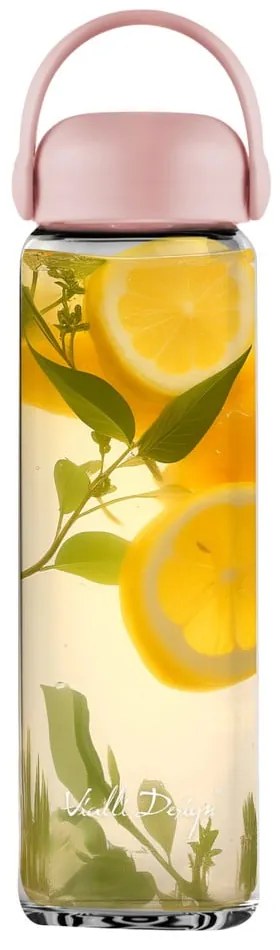 Bottiglia rosa in vetro 540 ml Fuori – Vialli Design