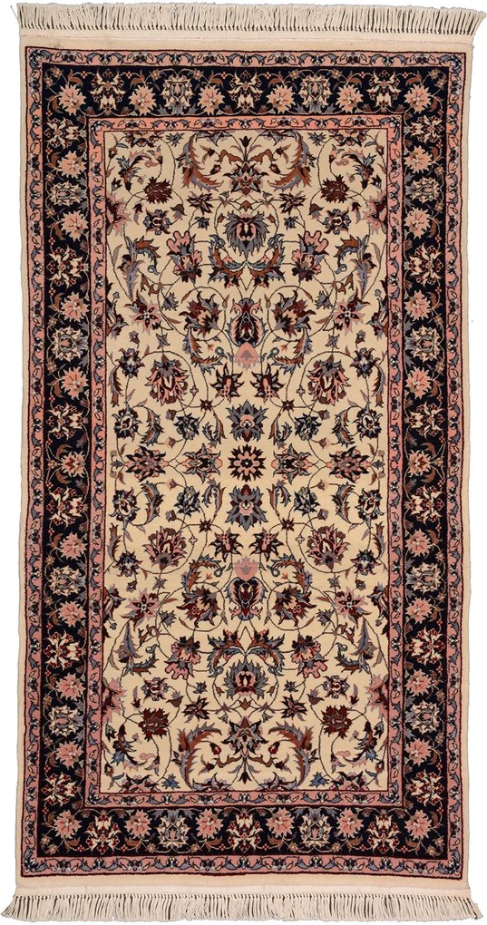 Isfahan Tappeto orientale 80x140 Beige (Cina) Annodato A Mano
