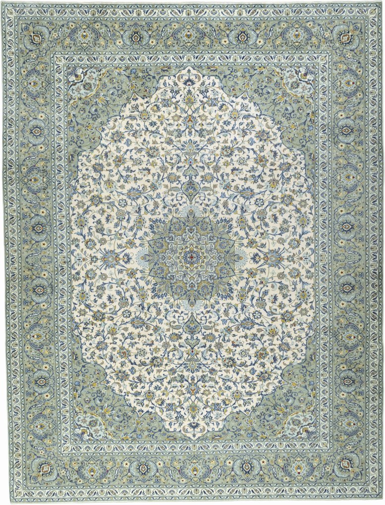 Kashan Tappeto persiano 310x400 Beige (Iran) Annodato A Mano
