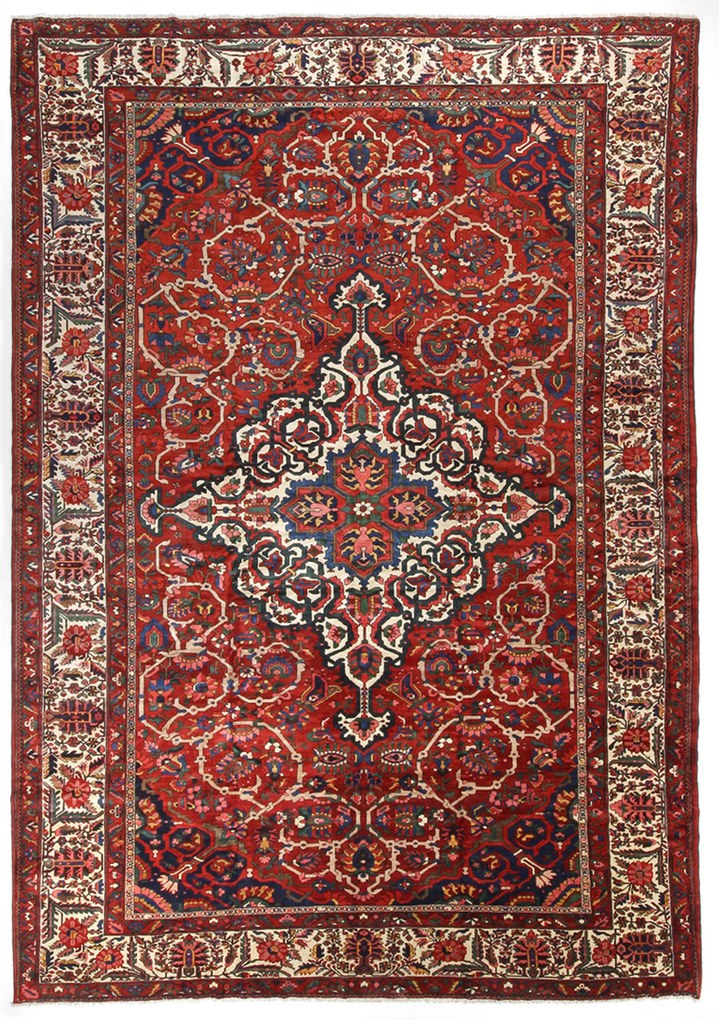 Bakhtiar Tappeto 390 x 560 (Iran) Annodato A Mano