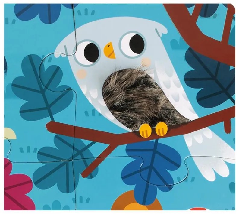Puzzle Tattile - Gli Animali della Foresta - 20 pezzi
