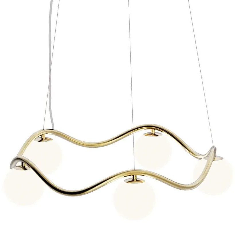 Rebello Decor - Circle of Life Lampada a Sospensione Ø65 Brass/Opal Rebello Decor