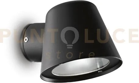 Gas applique estreno ip43 1 luce attacco gu10 nero