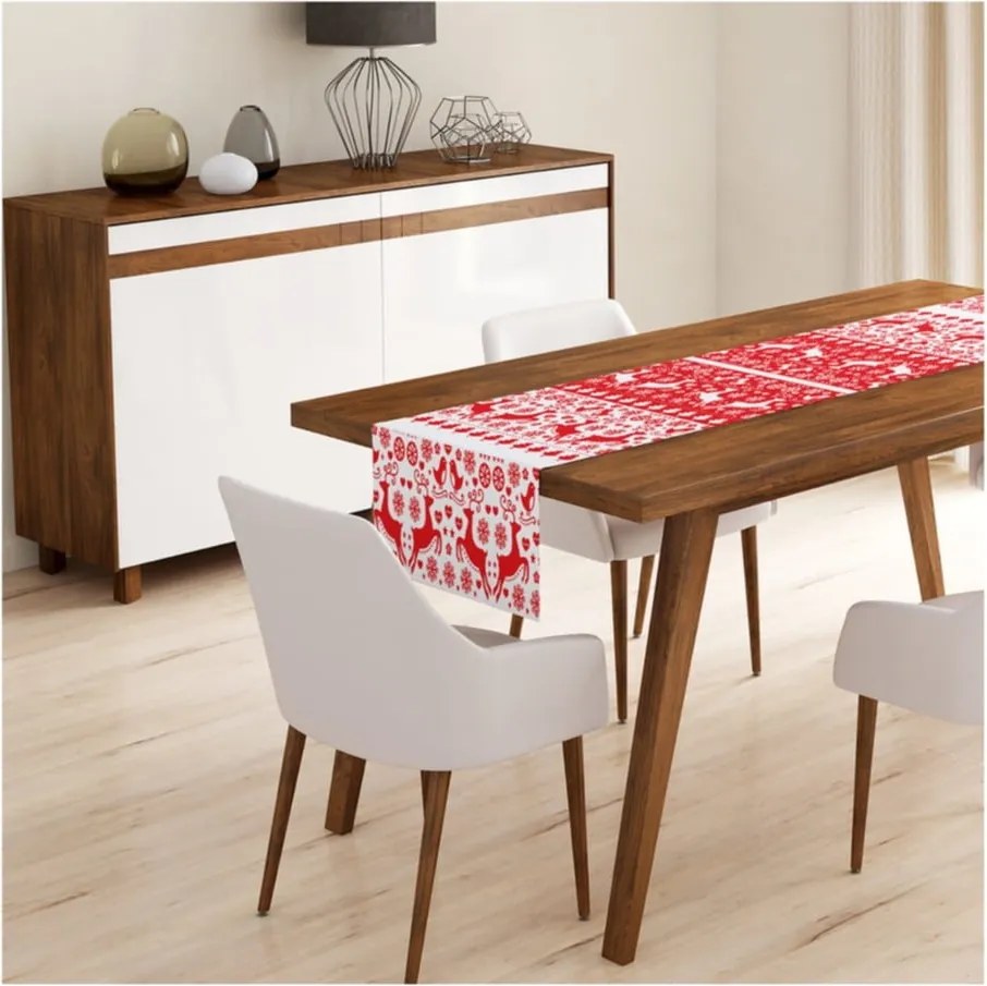 Set di 4 federe natalizie e runner da tavola Natale - Minimalist Cushion Covers