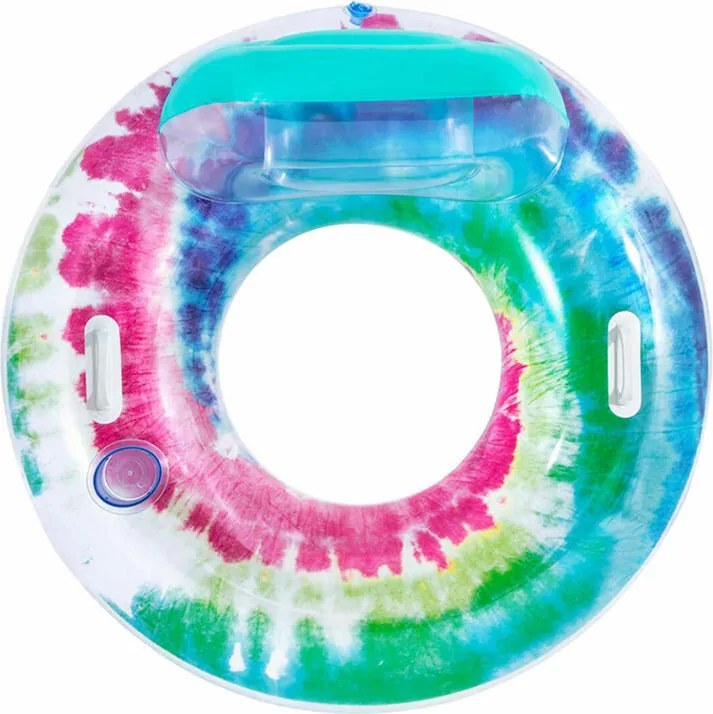 Bestway Ruota Gonfiabile con Maniglie e Schienale Tie Dye D118 cm Spiaggia e Piscina 43637