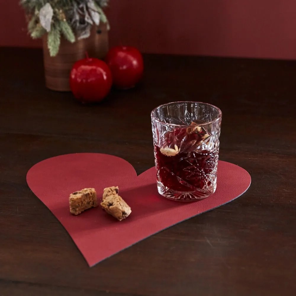 Tovaglietta in eco pelle 30x30 cm Heart Nupo – LIND DNA