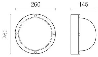 Alfa Round Led Con Anello 17W 3000°K