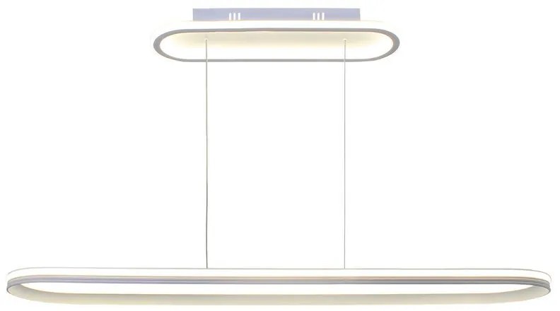 Lampadario LED design Vasilica bianco, luce naturale 7000 lumen