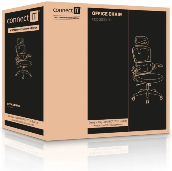 CONNECT IT COC-2500-BK - Sedia ufficio ForHealth DeltaPro nera